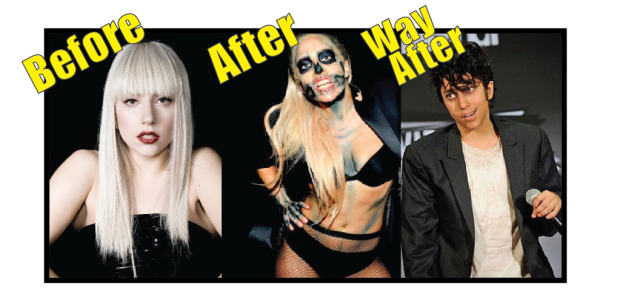 Lady Gaga before vs after